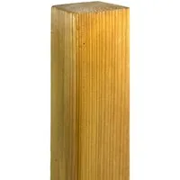 GartenLand Pfosten Gerade Gekappt 7x7 cm 90 cm Holz Kiefer PEFC KDI Grün 7x7x90 cm