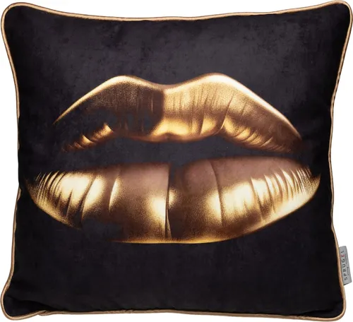 Kissenhülle GOLDEN LIPS BH 45x45 cm gold in gold von Sonstige