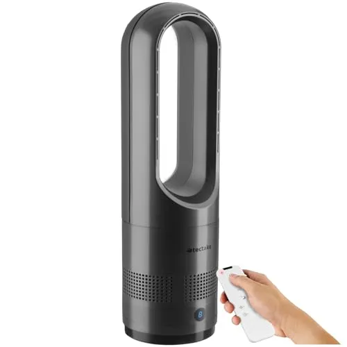 tectake® Turmventilator mit 80° Oszillation und Timer-Funktion