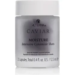 Alterna Caviar Moisture Intensive Ceramide Shots 12,3 ml - Hochwirksame Ceramid-Kapseln für intensive Haarfeuchtigkeit und Schutz. Ideal für gesundes, strahlendes Haar und Hitzeschutz bis 232 °C.