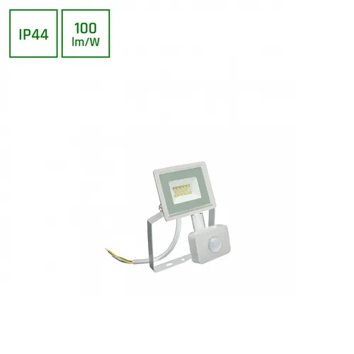 LED LUX3 Fluter weiß 10W Strahler 1000lm IP44 Kaltweiß 6000K mit Bewegungsmelder