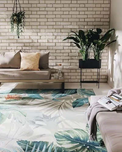 benuta Nest Outdoorteppich - Mehrfarbig, Floral, 80x165 cm - Teppiche & Böden - Der wasserabweisende Outdoorteppich bringt farbenfrohe Stimmung in deinen Garten und eignet sich perfekt für jede Gartenparty.