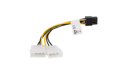 Kabel rozdzielacz zasilania 2HDD/6-pin BTX/PSU CA-HD6P-10CU-0015 L 5901969413083