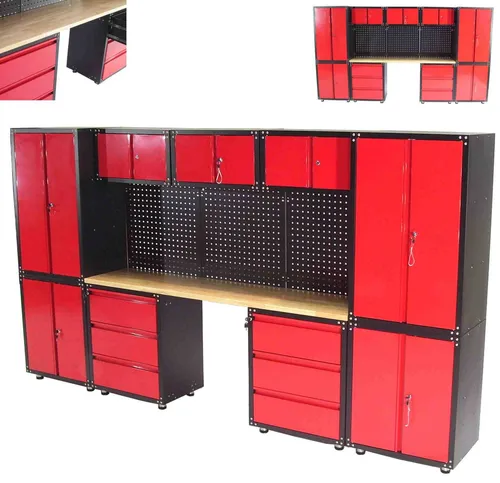 Apex Werkstatt-Set Werkstatt Schranksystem 13-teilig Werkbank Werkstattschrank 57065, (1-tlg)