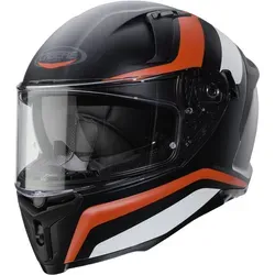 Caberg Avalon Blast Helm, schwarz-rot, Größe XS - Motorradhelm mit kratzfestem Visier und integrierter Sonnenblende für optimalen Schutz und Komfort auf der Straße.