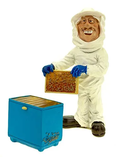 Vogler 815-9790 Funny Job - Imker mit Anzug und Box Figur Bienen Honig