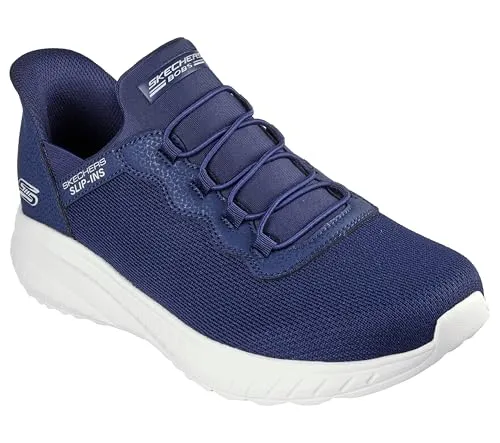 Skechers Herren Slip Ins Bobs Squad Chaos - Navy Sneakers, 41 EU - Herren-Sneaker mit bequemem Slip-In Design für mühelosen Komfort im Alltag.