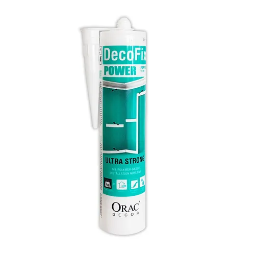 Orac Decor FDP700 Montagekleber 290 ml - Kleber & Leime für Innen- und Außenbereich, ideal für Stuckprofile, wasserfest und perfekt für Feuchträume geeignet.