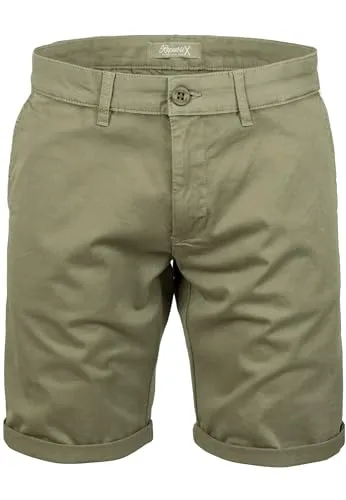 REPUBLIX Herren Chinoshorts Männer Kurze Bermuda Hose Regular Fit R7030 Olive W33