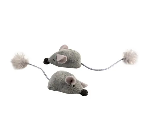 DUVO+ Plüschmäuse Duvoplus Cat Toy Cushy Mäuse grau - 2 Stück