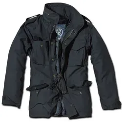 Brandit M65 Standard Jacke Schwarz S - Funktionsjacke im klassischen US Feldjacken-Stil, aus robustem und pflegeleichtem Material mit ausknöpfbarem Innenfutter und viel Stauraum durch mehrere Taschen.