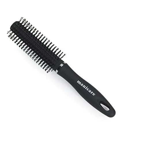 Manicare Runde Haarbürste für Volumen & Locken – Ergonomische Stylingbürste mit Gummigriff