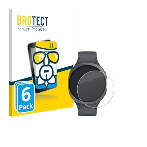 BROTECT 6 Stück Schutzglas für Samsung Galaxy Watch 8 (40 mm) Schutzfolie Panzer Folie Glas[Extrem Kratzfest, Anti-Fingerprint, Ultra-Transparent]