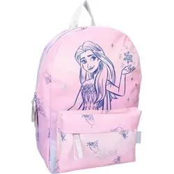 Disney Frozen II Rucksack – Leichter & geräumiger Kinderrucksack - Rucksäcke für Kinder, mit zauberhaftem Elsa & Anna Motiv, geräumig mit praktischer Fronttasche und verstellbaren Schultergurten für optimalen Tragekomfort.