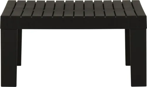 vidaXL Gartentisch 65x65cm - Robuster Beistelltisch für Garten und Balkon - Esstische: Genießen Sie die Leichtigkeit des Kunststoffs mit diesem eleganten Loungetisch, der einfach umzustellen und leicht zu reinigen ist.