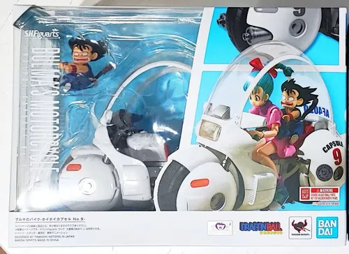 Dragon Ball S.H. Figuarts Bulma Motorcycle & (Mini Goku) 17 cm Bandai Tamashii N