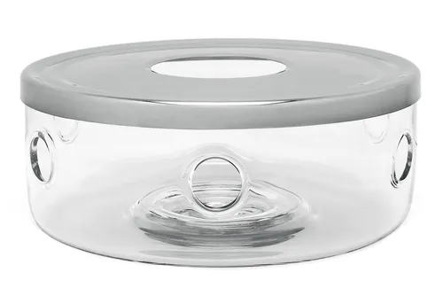 Bredemeijer Teewärmer Glas mit Edelstahlplatte von Bredemeijer