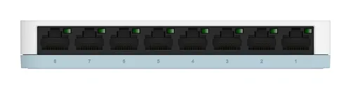 D-LINK DGS-1008D Desktop Switch 8 - Drahtlose Router, 8 Ports für maximale Flexibilität und eine Übertragungsrate von bis zu 1000 Mbps, ideal für effiziente Netzwerkinfrastruktur.