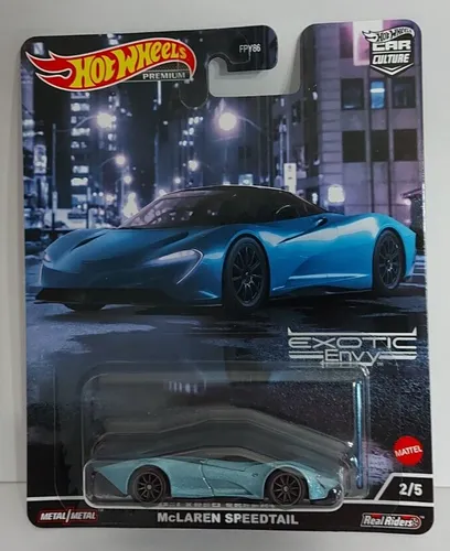 HOT WHEELS PREMIUM MCLAREN SPEEDTAIL EXOTIC ENVY 2/5 REAL RIDERS HCJ92