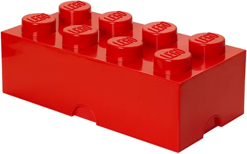 LEGO Storage Brick 8 - Aufbewahrungsbox Rot - Transportbox für Spielzeug, aus robustem Polypropylen mit 12,1 Litern Kapazität, perfekt für die kreative Ordnung von LEGO und anderen Spielsachen.