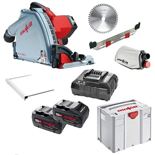 Akku-Tauchsäge MT 55 18 M bl im T-MAX - Sägen: Präzisions-Tauchsäge mit Aerofix F-AF 1, perfekt für saubere Sichtkanten und Schnitttiefen bis 57 mm, ideal für professionelle Anwendungen.