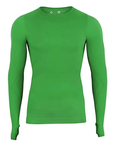 Baselayer Longsleeve Unterzieh-Shirts Langarm Seamless - WARM UP - | Farbe: Grün | Grösse: M/L