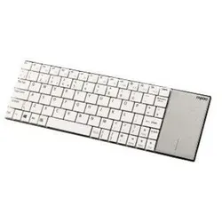 Produktbild Rapoo E2710 kabellose Multimedia-Tastatur mit Touchpad, Weiß-Silber