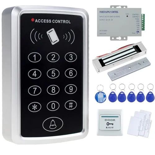 OBO HANDS Komplett Kit für Tür Zugriffskontrollsystem T11 Kartenleser +. sicherheitszündung Schlüssel-Sperren+ Netzteil + Exit-Taste + + 10 ID Karten Spezifische
