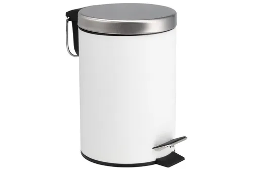 bremermann Mülleimer Treteimer, Mülleimer, mit Absenk-Automatik, 3 L, weiß