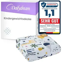 Gewichtsdecke für Kinder aus 100% Baumwolle in oliv von Dailydream