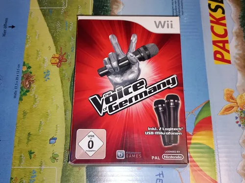 The Voice Of Germany - 2 Mikrofone Bundle für Nintendo Wii - Musik & Tanz Spiel mit 2 Mikrofonen für ein unvergessliches Karaoke-Erlebnis, ideal für Partys und Familienunterhaltung.
