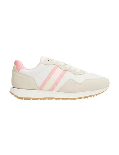 Tommy Jeans Damen Runner Sneaker Schuhe in Rosa (Tickled Pink) - Damen-Sneaker aus 100% Wildleder, stilvolles Design und optimale Passform für jeden Anlass, ideal für Alltag und besondere Events.