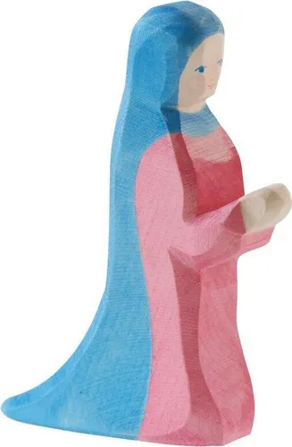 Ostheimer Krippe: Maria II 42111 - Krippenfigur Maria aus Deutschland, handgefertigt und ideal für die stimmungsvolle Weihnachtsdekoration.