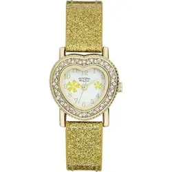 ADORA AY4424 Mädchen Kinderuhr mit Herz Edelstahl gold von Adora