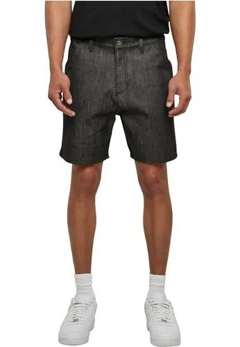 Urban Classics Herren Shorts Denim Bermuda Shorts Jet Black 30
