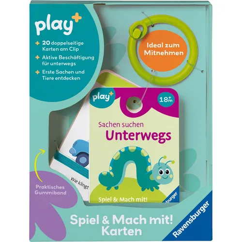 Ravensburger Play+ Spiel und Mach mit! Karten: Sachen suchen: unterwegs - Activity Karten für (Deutsch) (12.034.054)