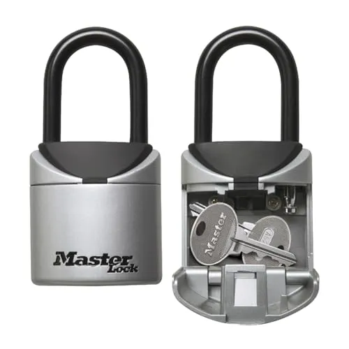 Master Lock Mini Schlüsselkasten - Select Access® 5406EURD - Safes für Schlüssel - wetterbeständig und unauffällig, ideal für sicheren Zugang durch Verwandte oder Reinigungskräfte mit individuell einstellbarem 3-stelligen Code.