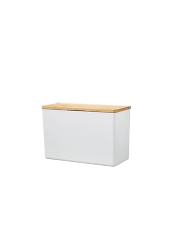 tesa Badorganizer BABOO XL - Wandmontage ohne Bohren - Bad-Organizer zur Wandmontage, ideal für platzsparende Aufbewahrung im Badezimmer. Mit selbstklebenden Powerstrips für einfache Installation und aus hochwertigem Bambus.