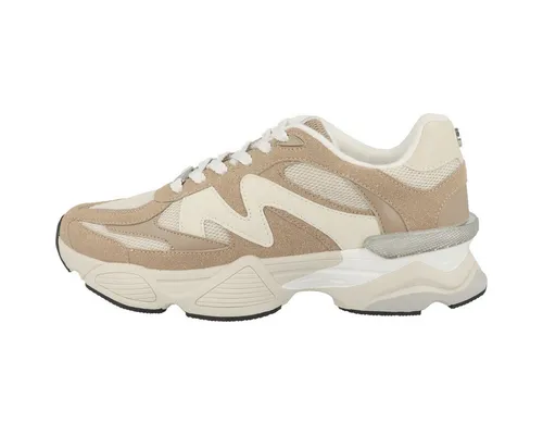 STEVE MADDEN Sneaker aus Lederimitat in Braun/Weiß – Größe 41 - Stylische Sneaker für den Alltag, aus hochwertigem Lederimitat, mit bequemer Schnürung und blockförmigem Absatz für optimalen Tragekomfort.
