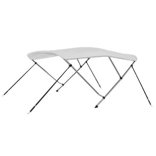 vidaXL 3-Bow Bimini Top Weiß 183x160x137 cm in weiß von vidaXL