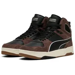 Puma RBD Break Mid SD Flat Bronze-Puma Black-Vapor Gray (02) 8 - Mid Cut Sneaker für Freizeit und Alltag, bietet optimalen Komfort und stylisches Design.