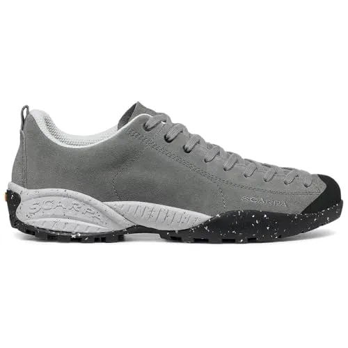Scarpa Mojito Planet Suede Midgray (44) - Wanderschuhe aus nachhaltigem Wildleder, ideal für umweltbewusste Outdoor-Enthusiasten. Der Mojito Planet Suede kombiniert Stil und Funktionalität mit recycelten Materialien für geringere CO2-Emissionen.