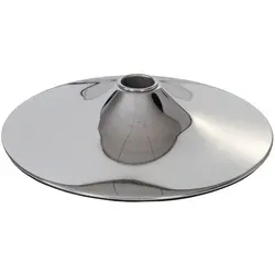 Fußplatte für Barhocker und Loungesessel, Chromoptik Ø 38,5 cm