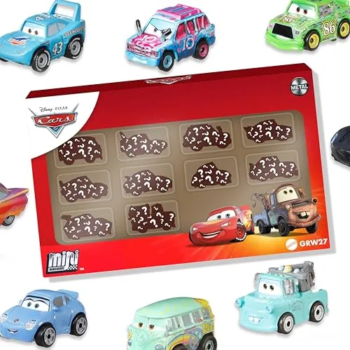 Mattel Disney und Pixar Cars Mini Racers 10er-Pack | 10 beliebte Charakter-Fahrzeuge