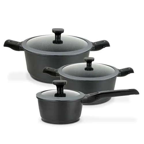GSW Topf-Set Easy Click, Aluminiumguss, 6-teilig