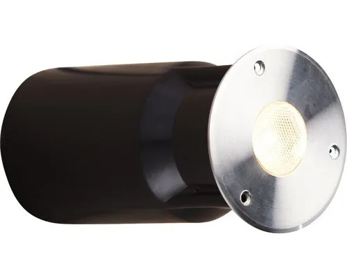 Heissner L453-00 Smart Light Bodeneinbau Spot und Decklight 3 Watt Silber - Wege- & Sockelleuchten, energiesparender 3 Watt Spot für stimmungsvolle Beleuchtung im Garten oder auf Terrassen.