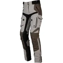 Modeka Panamericana II Textilhose für Damen - Wasserdicht in Beige/Braun - Größe 40 - Motorradhose aus strapazierfähigem Material mit herausnehmbarer Sympatex® Membrane, ideal für Sicherheit und Komfort bei jedem Wetter.