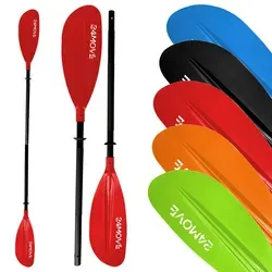 24MOVE® Doppelpaddel LAGO 220cm - Schwimmen & Baden: Leichtes Aluminium-Paddel mit verstellbarem Blattwinkel für optimale Anpassung an Wasserbedingungen und effiziente Kraftverteilung.