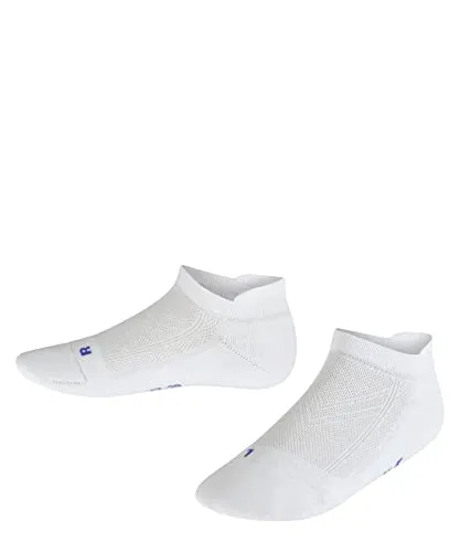FALKE Unisex Kinder Sneakersocken Cool Kick Sneaker K Sn weich atmungsaktiv schnelltrocknend kurz einfarbig 1 Paar, Weiß White 2000, 35-38