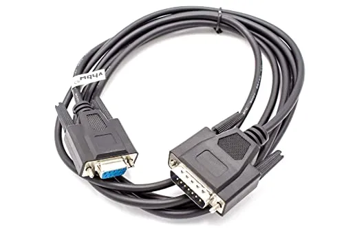 vhbw - RS-232 Adapterkabel, 300 cm Schwarz, für Siemens Simatic 545, 505, 555 PLC, Seriell-Adapter-Kabel
